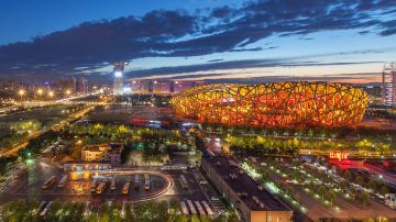 北京 鸟巢夜景