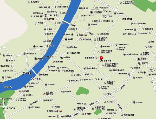 成都邛崃平乐古镇地图图片