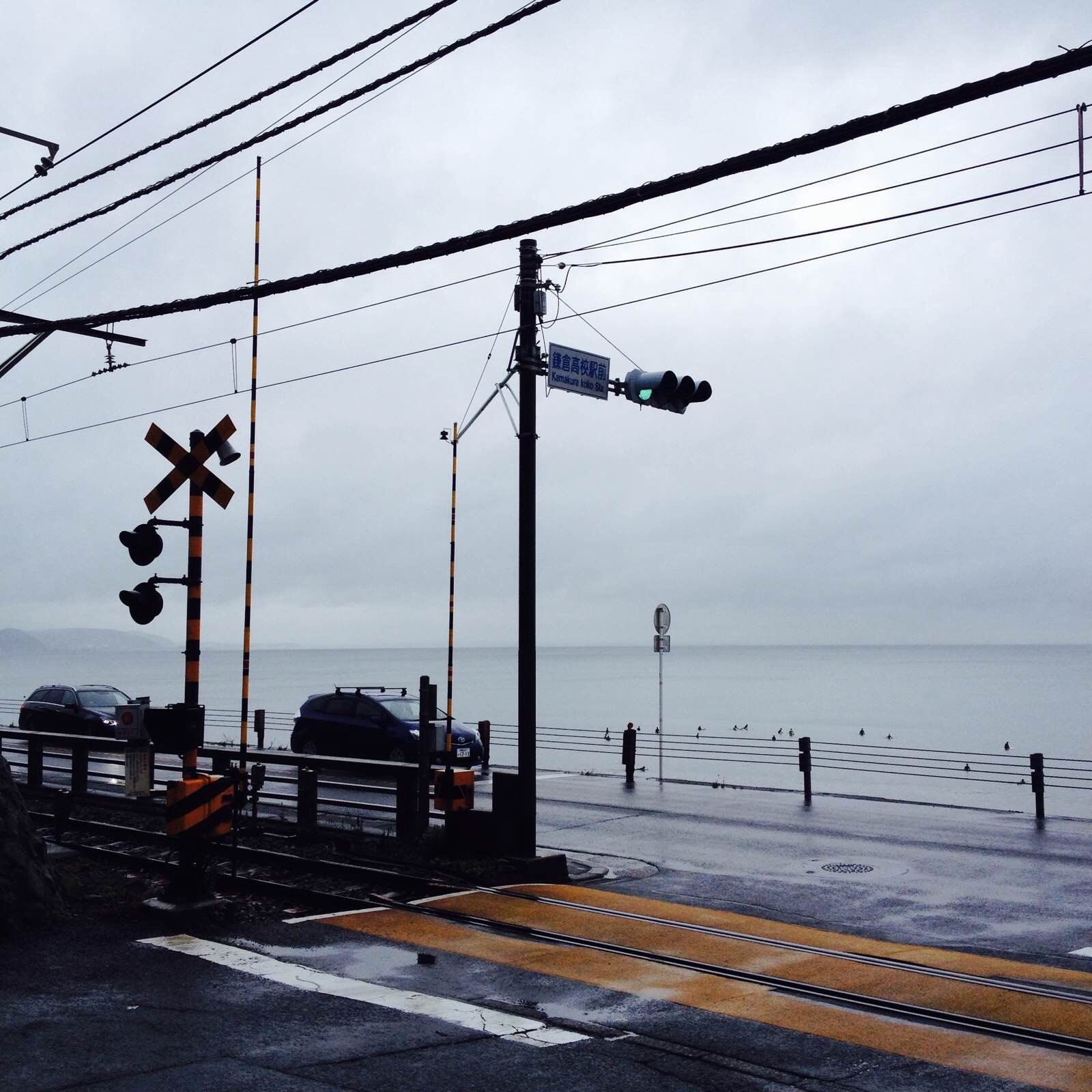 樱木花道跟晴子挥手微笑的路口 镰仓