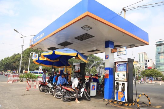 加油站,越南就是个机车大国 胡志明市