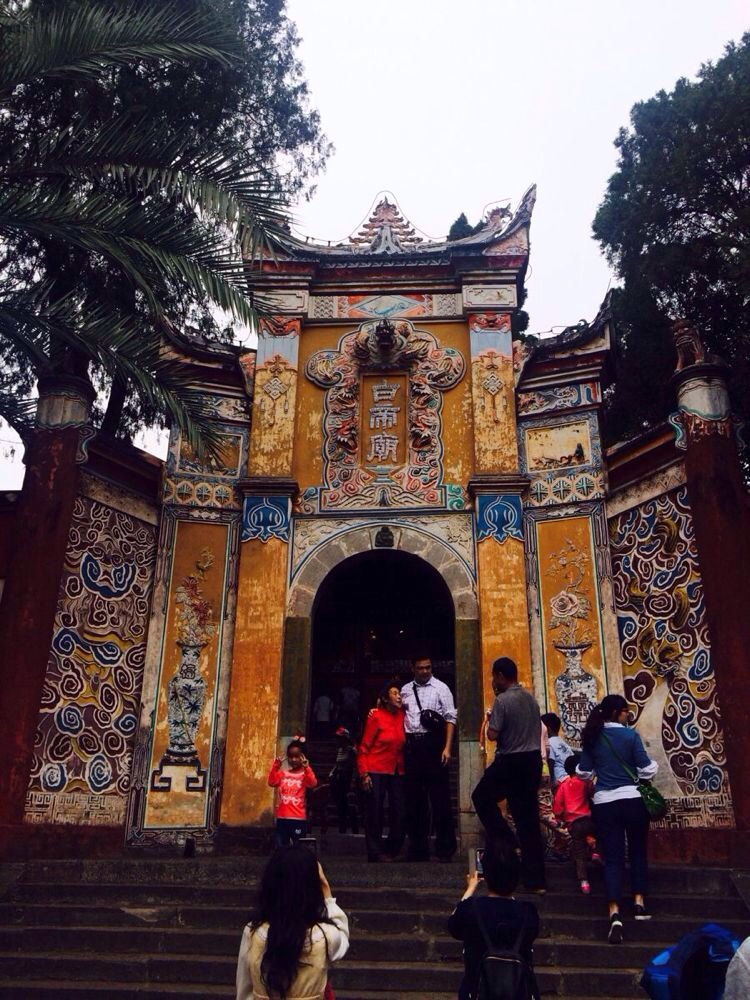 高古华丽的大门,是白帝城最具标志性的建筑. 白帝城