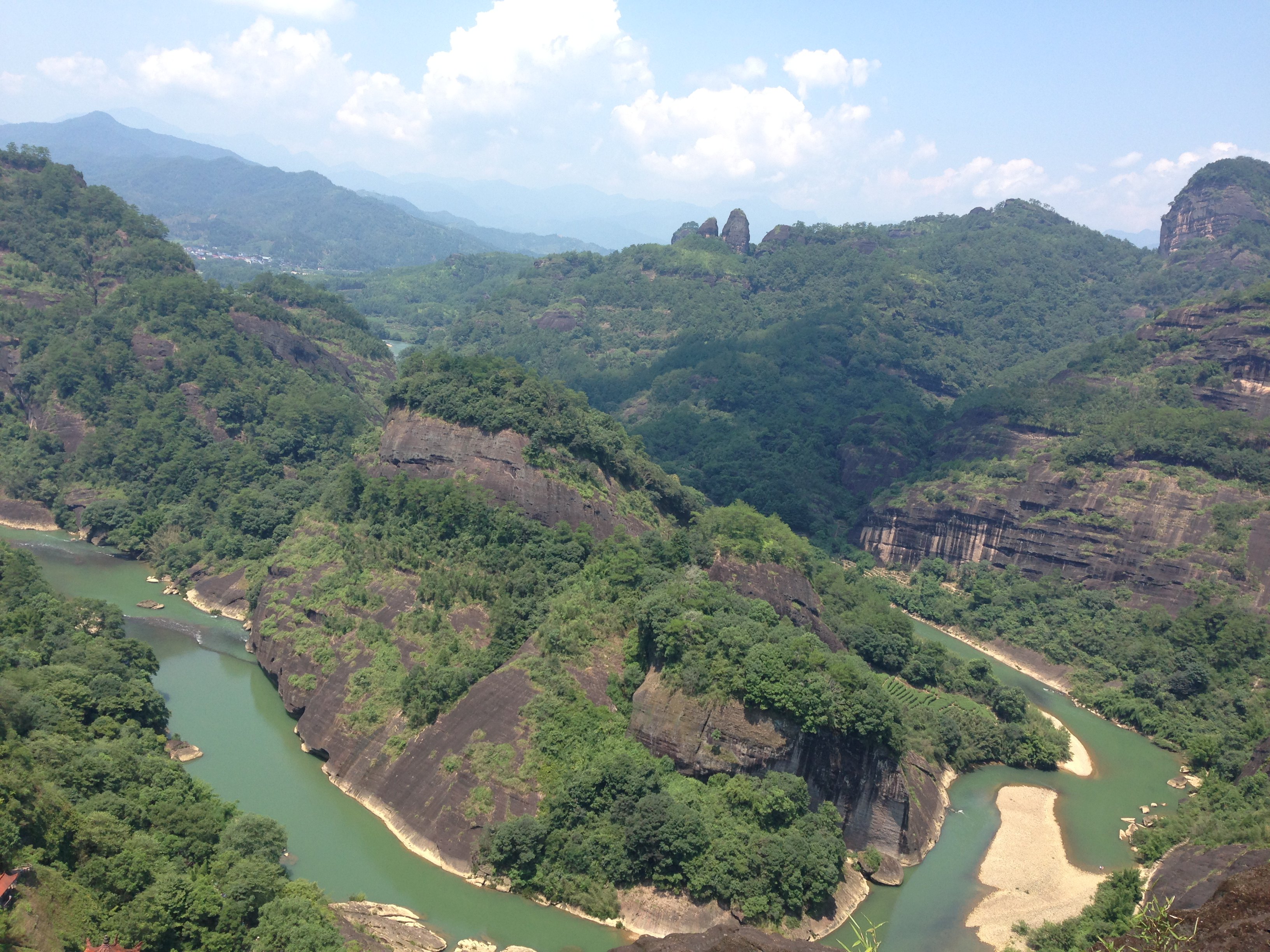 天遊峰俯瞰九曲溪 天遊峰