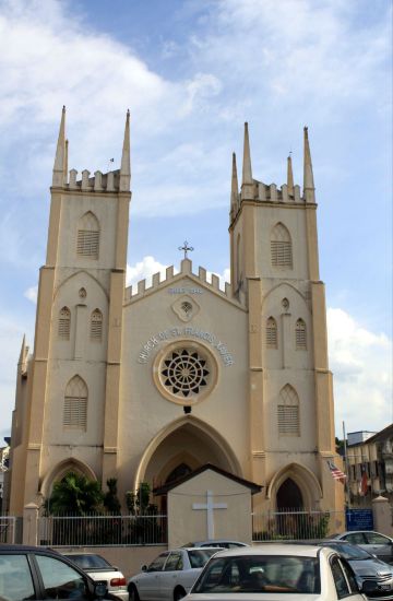 圣芳济教堂是马六甲最著名的几个教堂之一,它就在离红教堂不远的地方