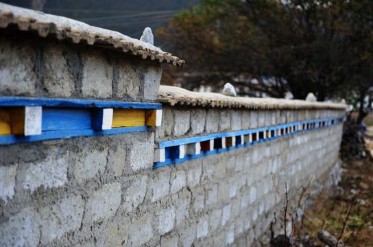 村民家的围墙,很漂亮