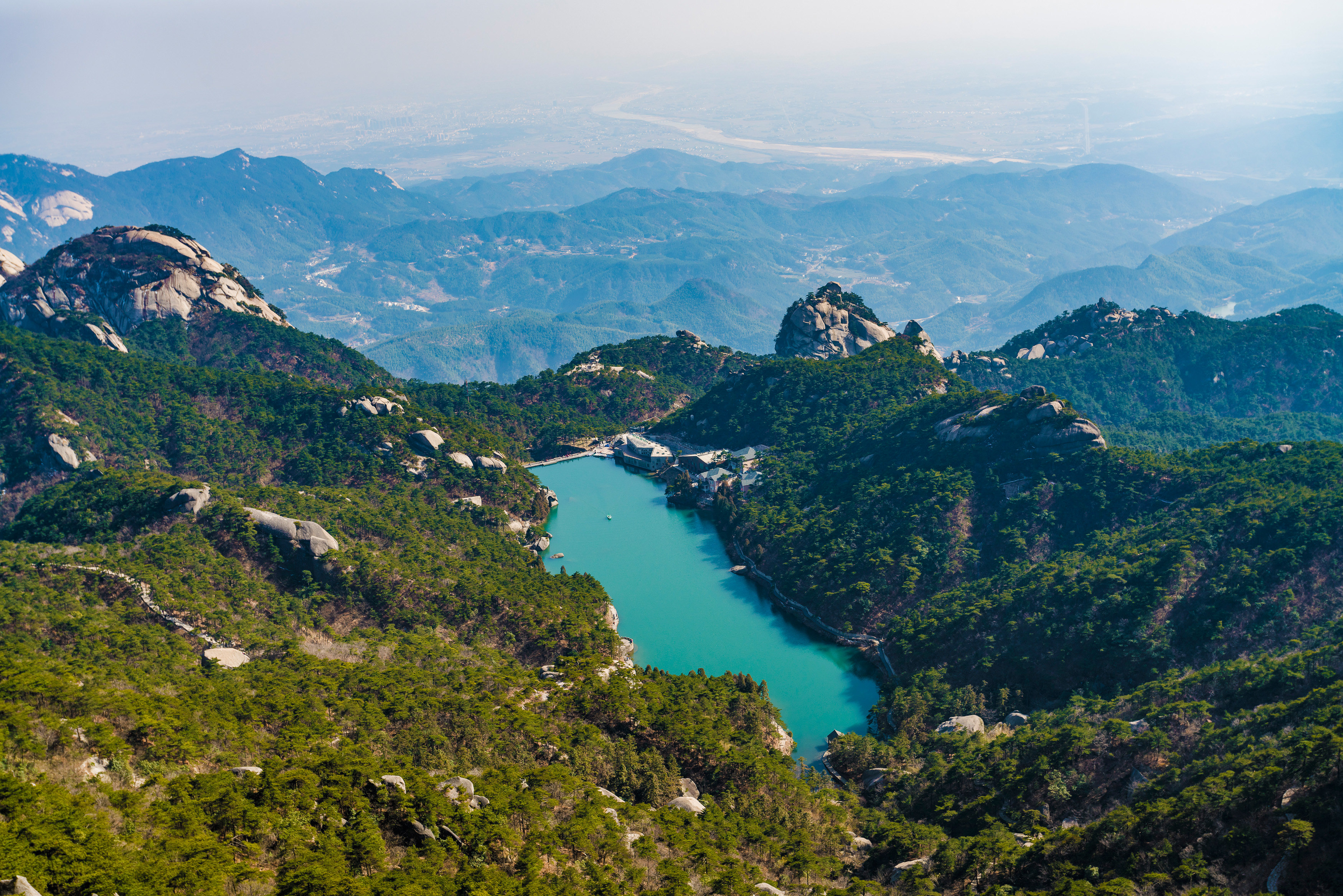 天柱山炼丹湖图片