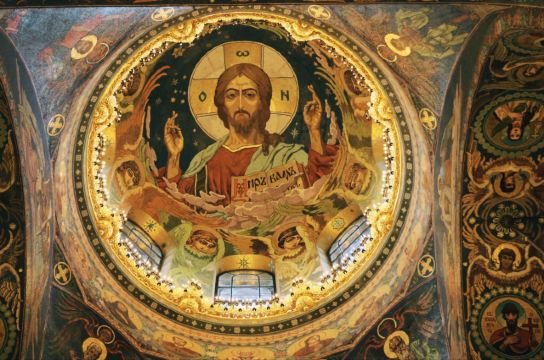 壁画非常精美 滴血大教堂