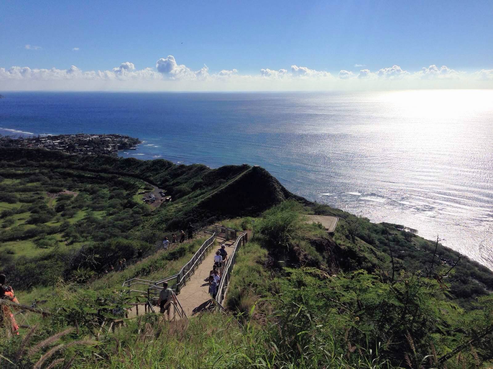 钻石山(diamond head),175级台阶 钻石头山