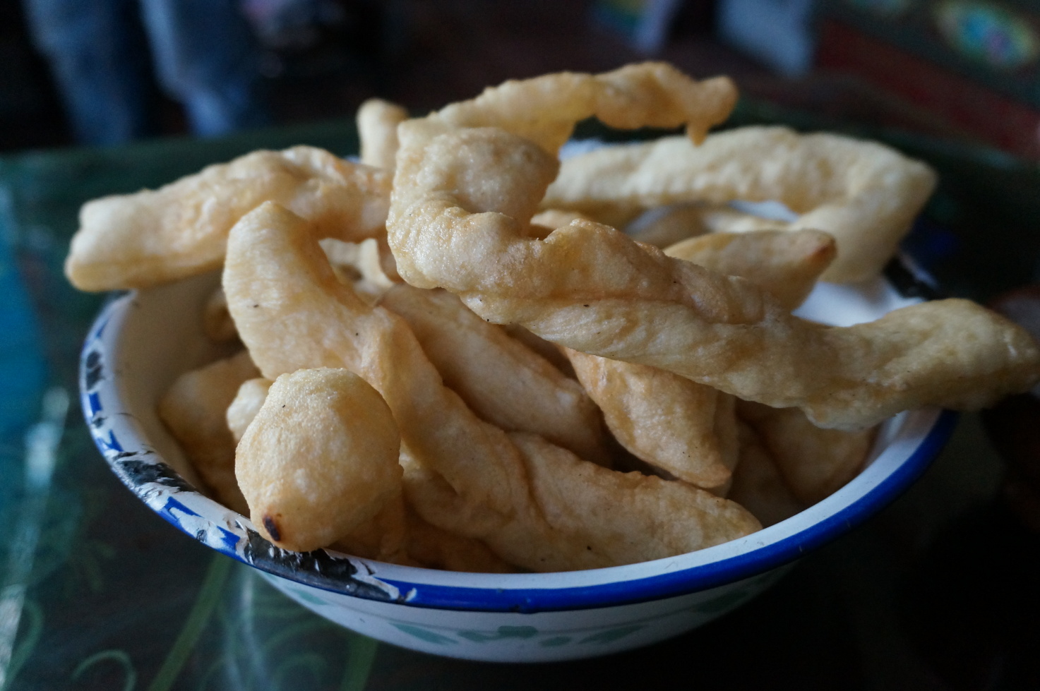 藏民家的藏式油条 当雄