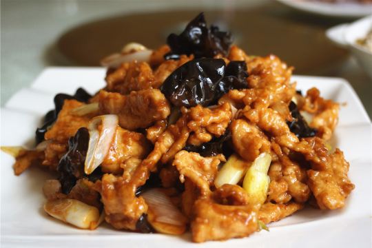 过油肉,地道山西菜.