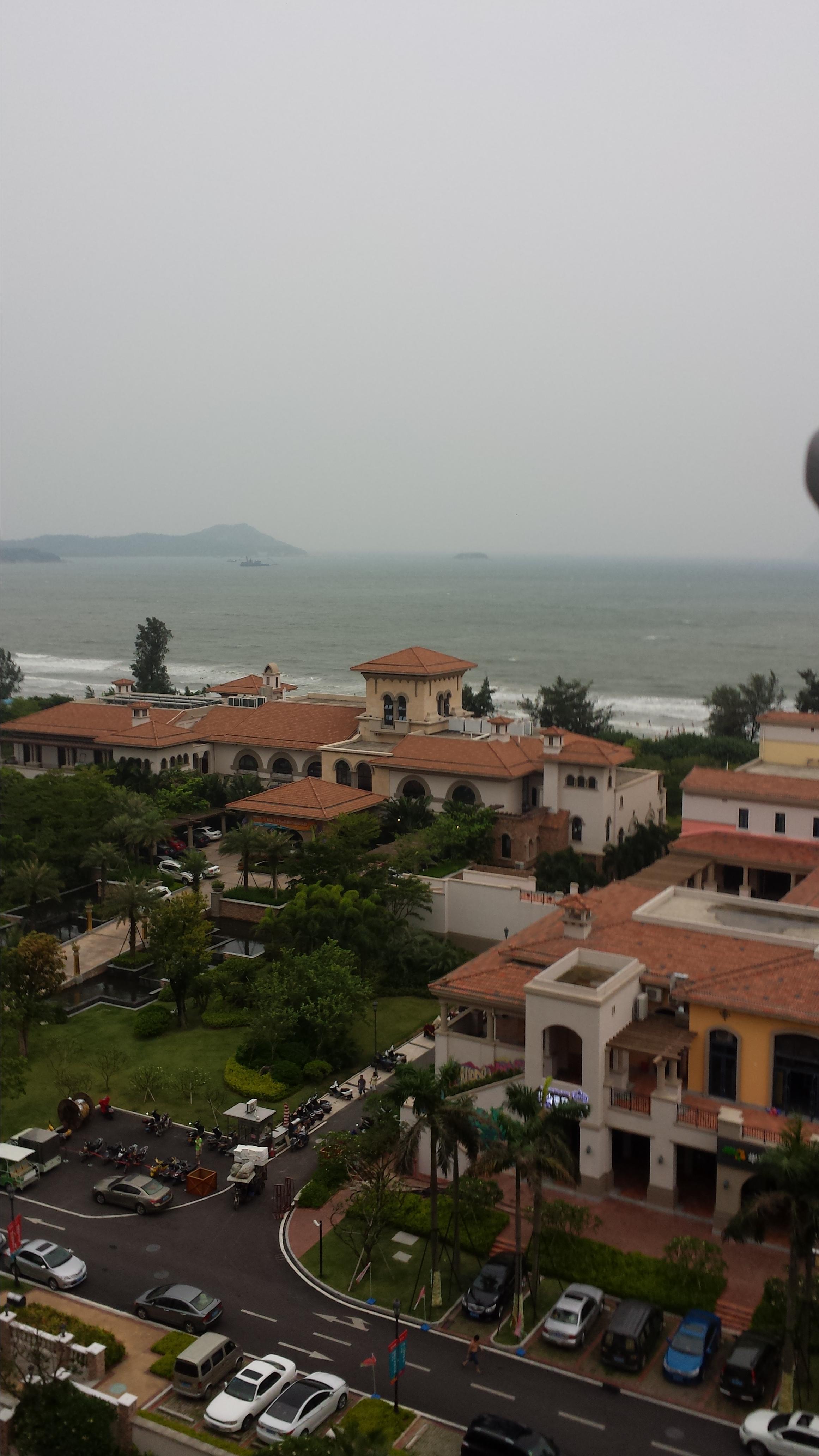 客房楼层高,舒心看大海. 湾舍酒店