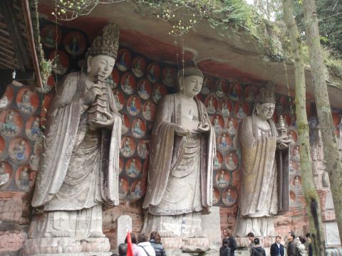 宝顶山石刻 华严三圣