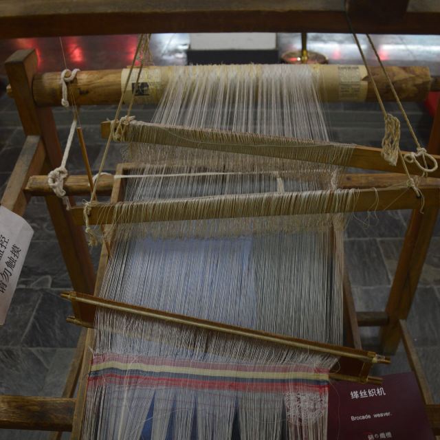 古代织机,古代提花机,漳缎织机_大山谷图库
