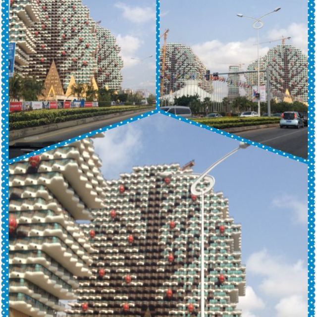 路过赵本山投资盖的七星级酒店,正在内部装修,他这是多么有钱啊!