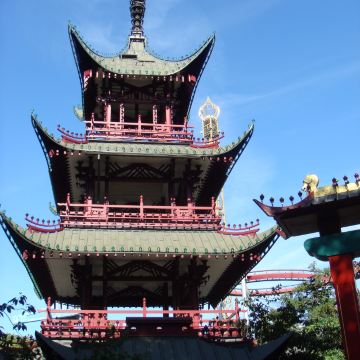 趣伏里公园-tivoli中的中式塔楼