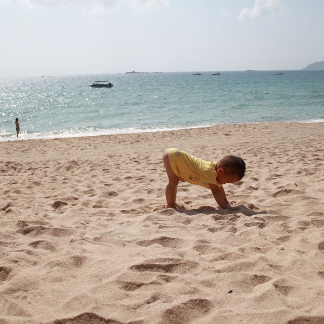 太阳公公,我来晒晒屁股