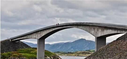 挪威大西洋美丽的沿海公路