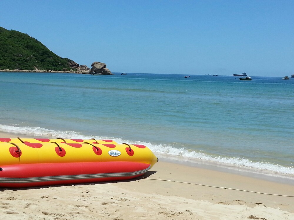 豔麗的香蕉船 蜈支洲島